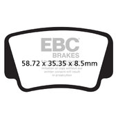 Brzdové obloženie EBC FA463R