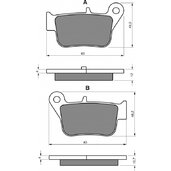 Brzdové obloženie GOLDFREN 360 S33 STREET Zadná