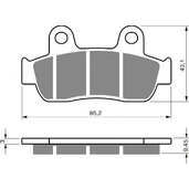 Brzdové obloženie GOLDFREN 350 S3