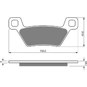 Brzdové obloženie GOLDFREN 316 AD  STREET