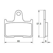 Brzdové obloženie ACCOSSATO AGPP143 OR