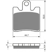 Brzdové obloženie GOLDFREN 326 S33 STREET FRONT (1 sada =4  ks)