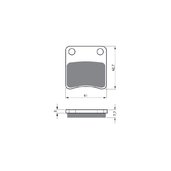 Brzdové obloženie GOLDFREN 110 AD