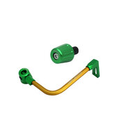 Lever guard ACCOSSATO with gold hose and joint right, aluminium