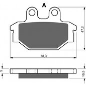 Brzdové obloženie GOLDFREN 230 K5