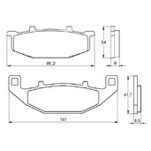 Brzdové obloženie ACCOSSATO AGPA153 OR