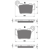 Brzdové obloženie GOLDFREN 416 S33 OFF-ROAD FRONT