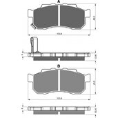 Brzdové obloženie GOLDFREN 338 S33 OFF-ROAD FRONT