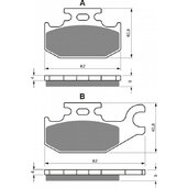 Brzdové obloženie GOLDFREN 182 AD  OFF-ROAD FRONT