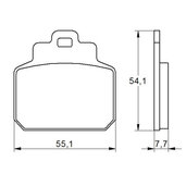 Brzdové obloženie ACCOSSATO AGPP161 OR