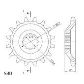 Reťazové koliečko SUPERSPROX CST-527:17 17T, 530
