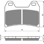 Brzdové obloženie GOLDFREN 141 GP6