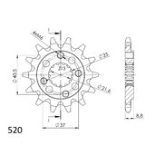 Reťazové koliečko SUPERSPROX CST-1309:15 15T, 520