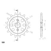 Reťazové koliečko SUPERSPROX CST-1903:15 15T, 520