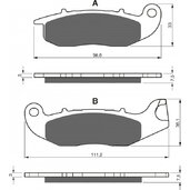 Brzdové obloženie GOLDFREN 210 AD  STREET