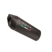 Slip-on exhaust GPR FURORE EVO4 VO.6.FNE4 Matte Black including removable db killer and link pipe
