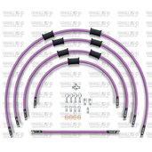 ŠTANDART -predok -sada Venhill POWERHOSEPLUS KAW-11001FS-PU (5 hadíc v sade) fialové hadice , nerezové koncovky