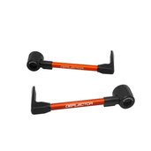 Lever guard ACCOSSATO with orange hose and joint right + left , aluminium