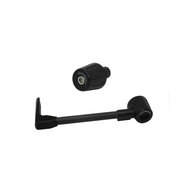 Lever guard ACCOSSATO with black hose and joint left, carbon