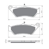 Brzdové obloženie GOLDFREN 106 S33 STREET FRONT