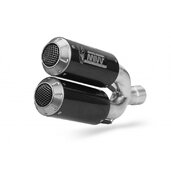 2 koncovky  výfuku MIVV MK3 D.042.SM3C Karbón