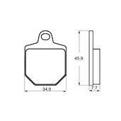 Brzdové obloženie ACCOSSATO AGPA136 EV1