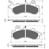 Brzdové obloženie GOLDFREN 396 S3