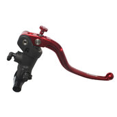 Radial brake master cylinder ACCOSSATO 19 x 19 with fixed lever,red