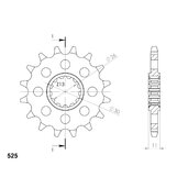 Reťazové koliečko SUPERSPROX CST-1591:15 15T, 525