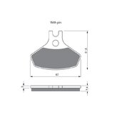 Brzdové obloženie GOLDFREN 291 AD