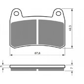 Brzdové obloženie GOLDFREN 361 S33 STREET FRONT