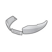 Bočný pás SHAD D1B482EMR titánová  farba pre SH48