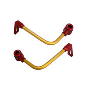 Lever guard ACCOSSATO with gold hose and joint right + left , aluminium