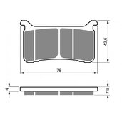 Brzdové obloženie GOLDFREN 386 AD  STREET