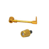 Lever guard ACCOSSATO with gold hose and joint right, aluminium