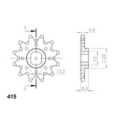 Reťazové koliečko SUPERSPROX CST-1899:11 11T, 415