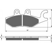 Brzdové obloženie GOLDFREN 266 AD  STREET