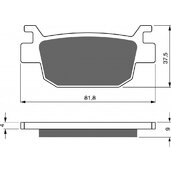 Brzdové obloženie GOLDFREN 287 AD  STREET