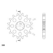 Reťazové koliečko SUPERSPROX CST-1180:19 19T, 530