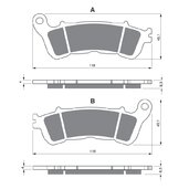 Brzdové obloženie GOLDFREN 257 GP6