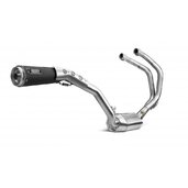 Výfuk kompletný 2x1 MIVV GHIBLI Y.052.LGB keramická čierna/nerezová oceľ