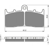 Brzdové obloženie GOLDFREN 318 S33 STREET FRONT