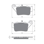 Brzdové obloženie GOLDFREN 023 S33 OFF-ROAD Zadná
