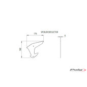 Bočné spojlery PUIG DOWNFORCE 20832R červené