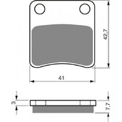 Brzdové obloženie GOLDFREN 110 S3