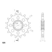Reťazové koliečko SUPERSPROX CST-1591:16 16T, 525