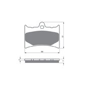 Brzdové obloženie GOLDFREN 019 AD