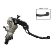 Radial brake master cylinder ACCOSSATO 19 x 17-18-19 with folding lever,black