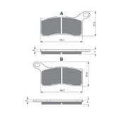 Brzdové obloženie GOLDFREN 261 K5