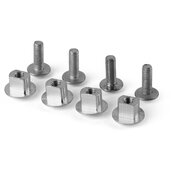 Skrutky pre chrániče páčiek POLISPORT strieborná